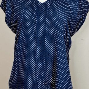 Converse One Star Navy Blue w/white stars